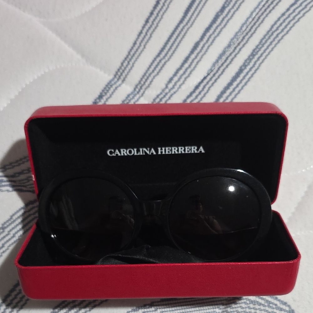 Carolina Herrera Bold Black Sunglasses